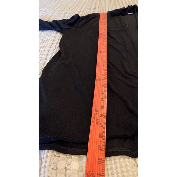Chico’s Jacket Sz “2” or Large Black Stretchy Open Front Perfect 4 Travel - Picture 9 of 10